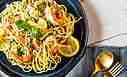 Spaghetti mit Garnelen