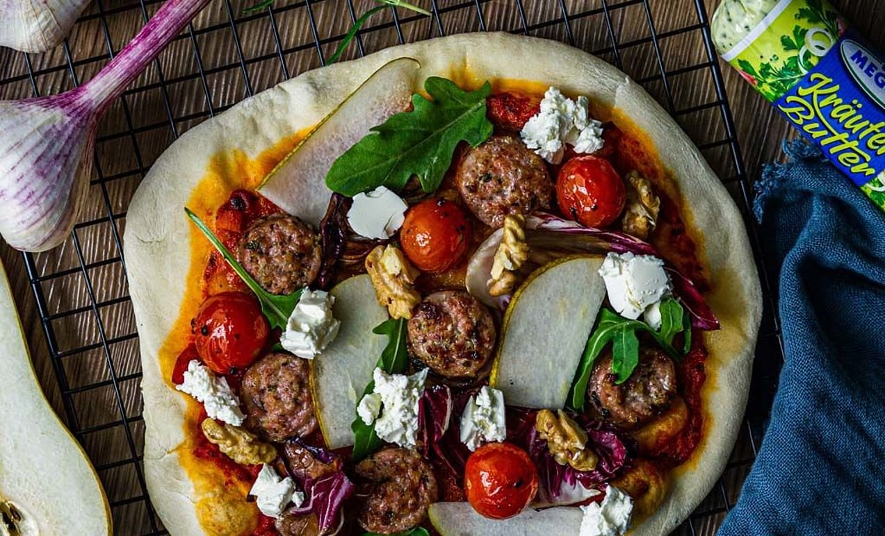 Winter-Pizza vom Grill