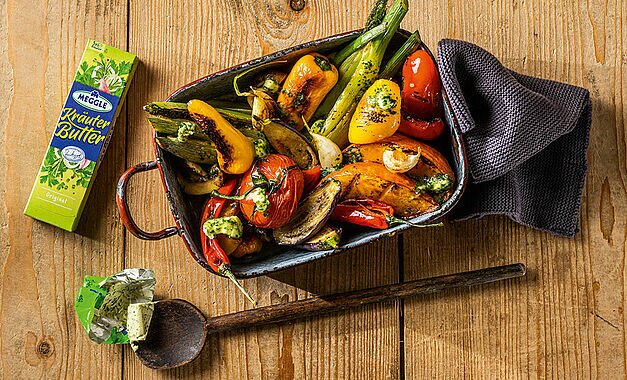 Ofengemüse mit Kräuter-Butter