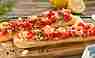 Knoblauch Brot mit Shrimps