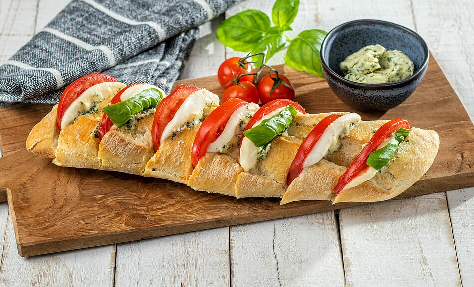 Pizza-Baguette alla Caprese