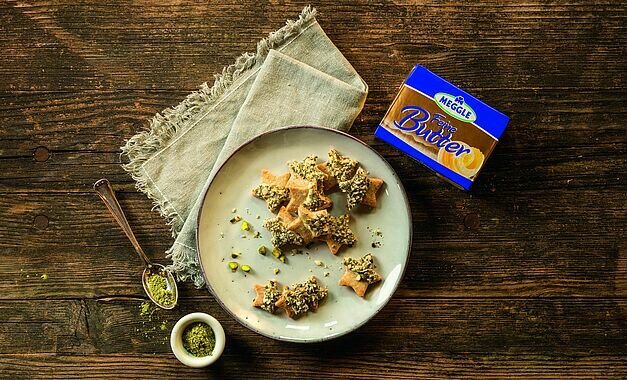 Pistazien Matcha Sterne