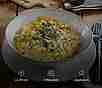 Kuerbis Risotto mit Walnuessen