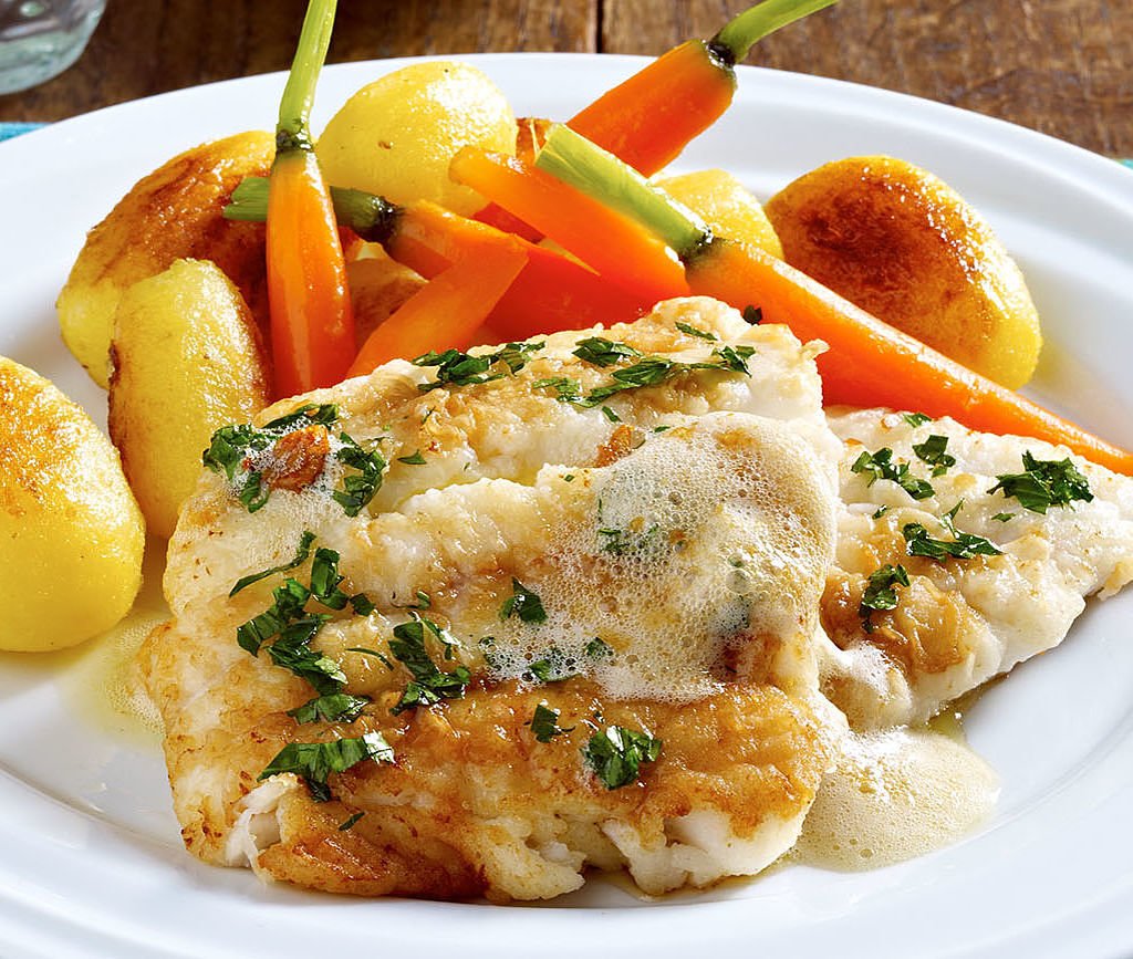 MEGGLE Rezept: Fischfilet mit aufgeschäumter Petersilienbutter