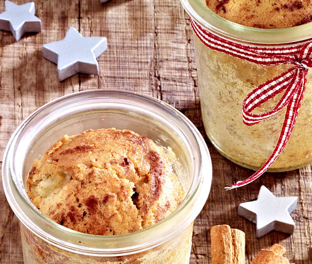 Rezept - Birnen Nuss Kuchen im Glas jetzt bei MEGGLE.